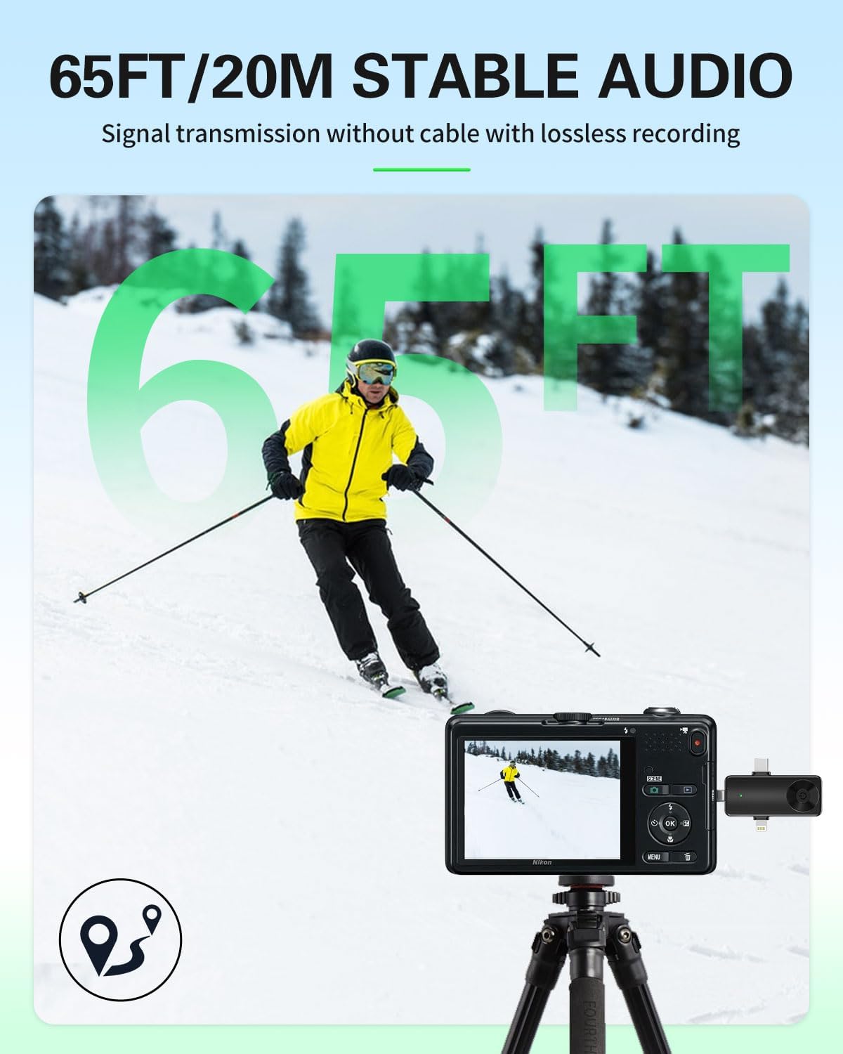 Tearstone Wireless Lavailer Microphone for iPhone, Android, Camera, Professional Wireless Mini Microphone, 4 in 1 Condenser Lapel Mic for Interview Video Podcast Vlog YouTube ASMR TikTok (2 Pcs)