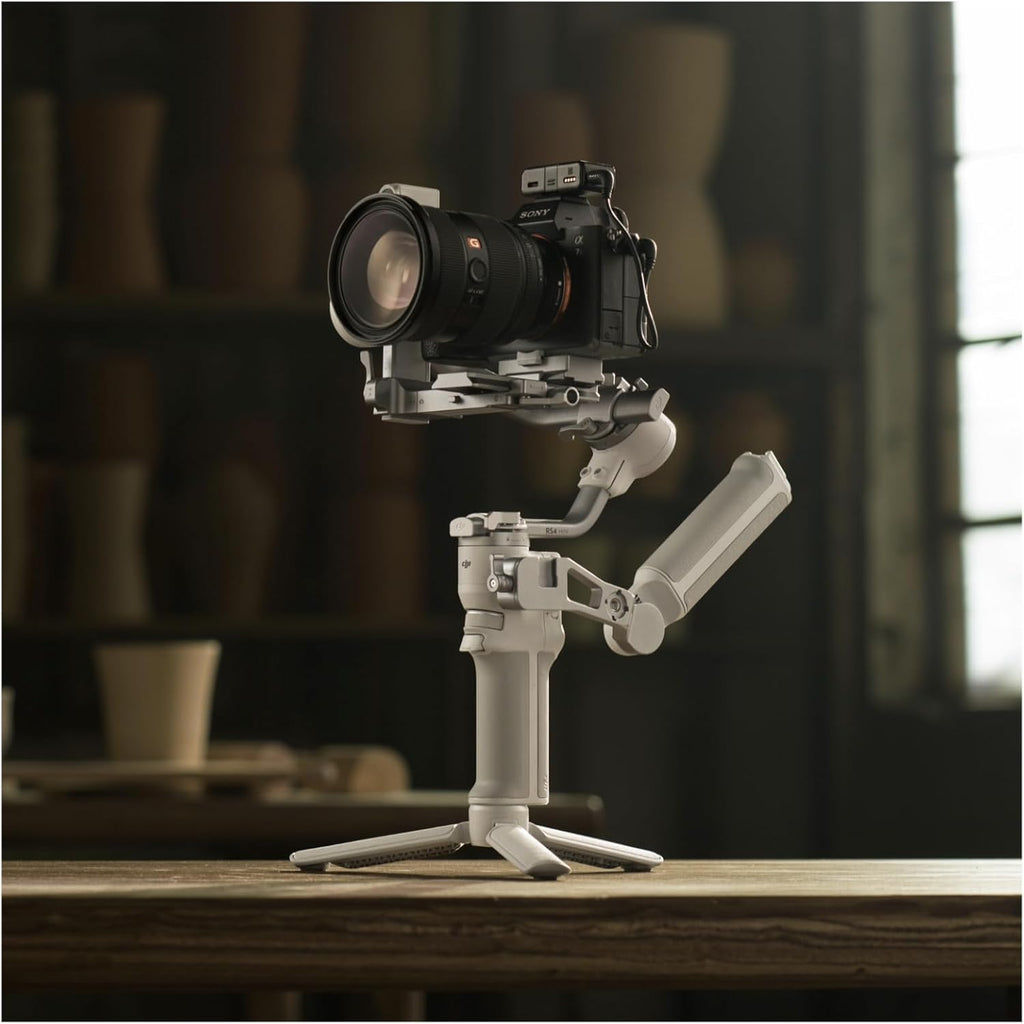 DJI RS 4 Mini Combo Gimbal Stabilizer for Cameras with Auto Axis Locks and Stabilizer Carrying Case Bundle (2 Items)